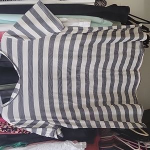 Lane Bryant Criss cross crew neck tee